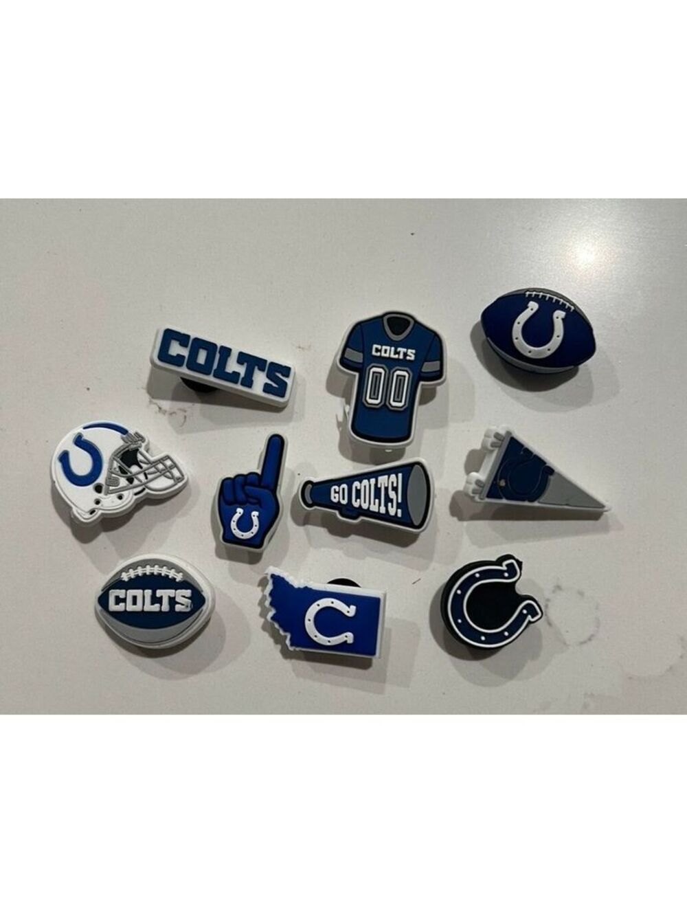 NFL Team Logo Officially Licensed 10-Pack Shoe Charms, Indiana Colts